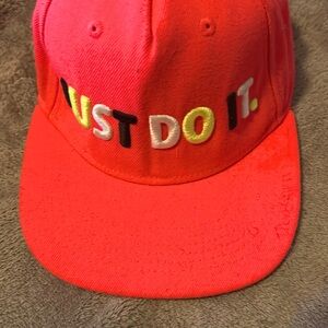 Really nothing about it just the Nike hat a nice hot pink color